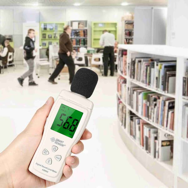 Mini støjmåler 30dB til 130dBA LCD-baggrundsbelyst display Bærbar digital lydniveaumåler til støjmåling