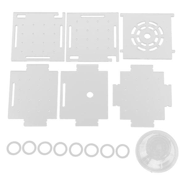 Fiskeisolationsboks Akryl Fiskeopdrætsboks Akvarium Rugeri til Babyfisk Rejer Enkelt Mini Boks 6x6x6