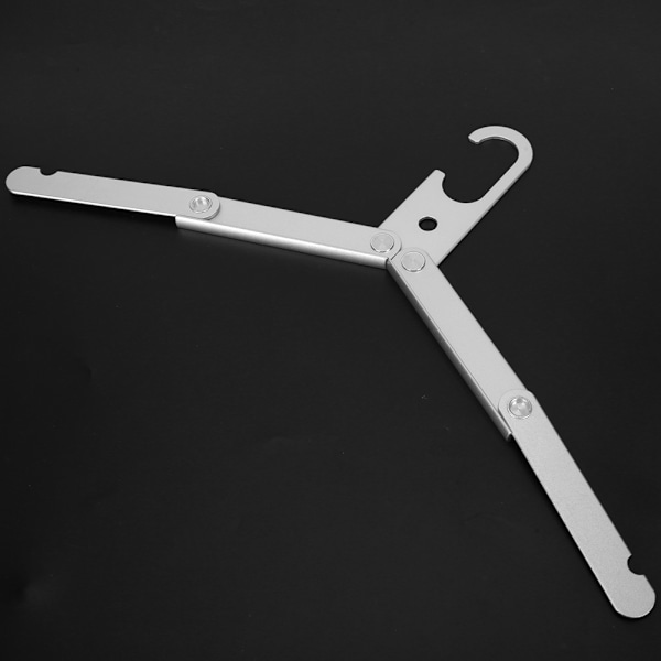 Aluminiumlegering Utomhus Hopfällbar Multifunktionell Hängare Halkfri Portabel Torkställning (Silver)