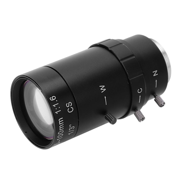 1.3MP Zoom CCTV-objektiv CS-fäste Manuell bländare 5‑100mm Aluminiumlegering för säkerhetskamera
