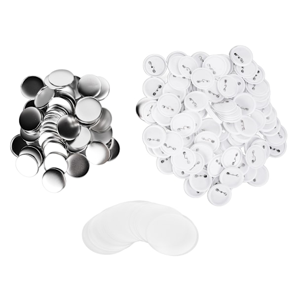 100 st Badge Baksida Plåt Plastbas Undvik Rost Stabil DIY Badge Verktyg för Jul Födelsedagspresenter 58mm 100 st