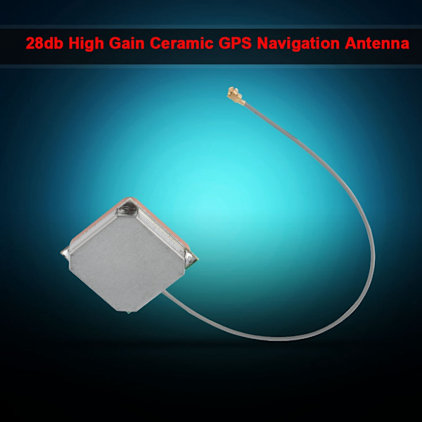 28dB Högförstärknings Keramisk GPS Navigationsantenn Inbyggd Aktiv Antenn