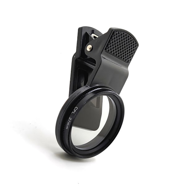37mm CPL Mobiltelefon Polarisator Universal Clip-On Cirkulært Polariseringsfilter til Fjernelse af Reflekteret Lys