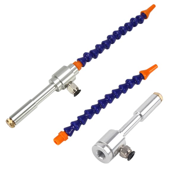 130mm Aluminiumlegering Mekanisk Process Mini Vortex Kall Luft Torr Kylpistol Flexibelt Rör