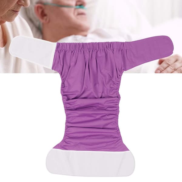 Vanntette Vaskbare Gjenbrukbare Stoffbleier for Voksne Eldre med Lomme