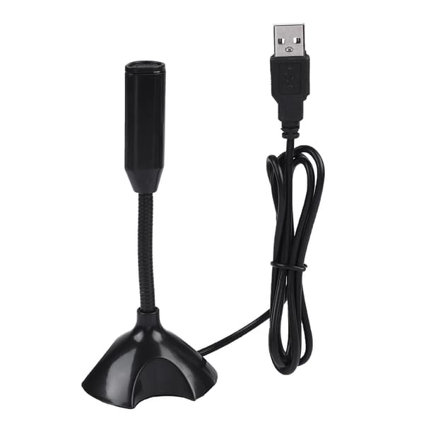 Mini kondensator USB 2.0 mikrofon fleksibel skrivebordsstativ mikrofon for PC bærbar datamaskin