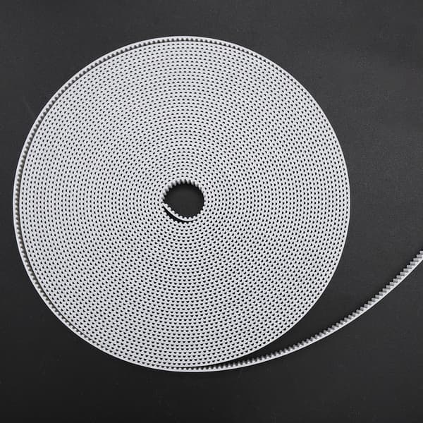 3D Printer Tilbehør 2GT Tandrem 10mm Synkronrem i Gummi (Hvid 10m)