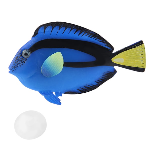 Akvariedekoration Tropisk Falsk Fisk Sjov Kunstig Selvlysende Fisk 02#