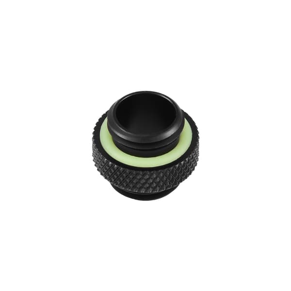2 stk. G1/4 Gevind Fitting Adapter Konnektor til Computer Vandkølingssystem Sort Kort