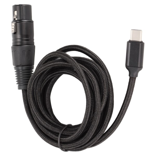 USB C till XLR honkabel Lågbrus HIFI Plug and Play USB C mikrofonkabel för Windows 3 meter/9,8 fot