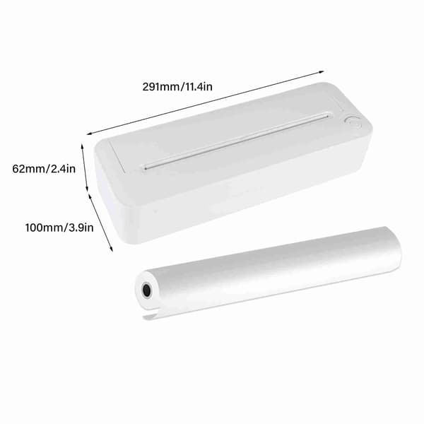 Termisk printer 200dpi Bluetooth USB-forbindelse Genopladelig Bærbar Trådløs A4-printer til tekstbilleder og eksamensopgaver