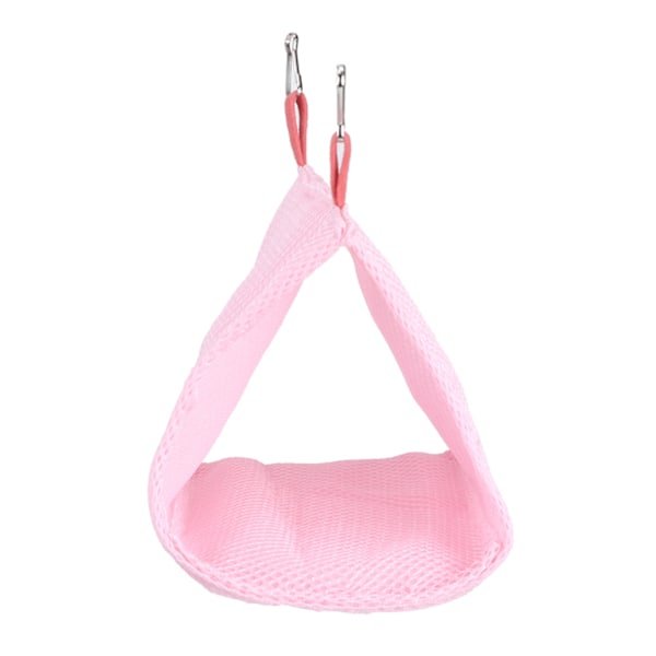 Sommer Åndbar Mesh Kæledyrsfugl Papegøje Rede Hængekøje Seng Hamster Hus Bur Legetøj (Pink)