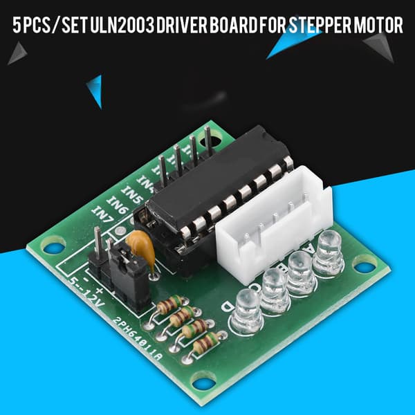 5 stk./sæt ULN2003 Driver Board Stepping Module til 4-faset Steppermotor
