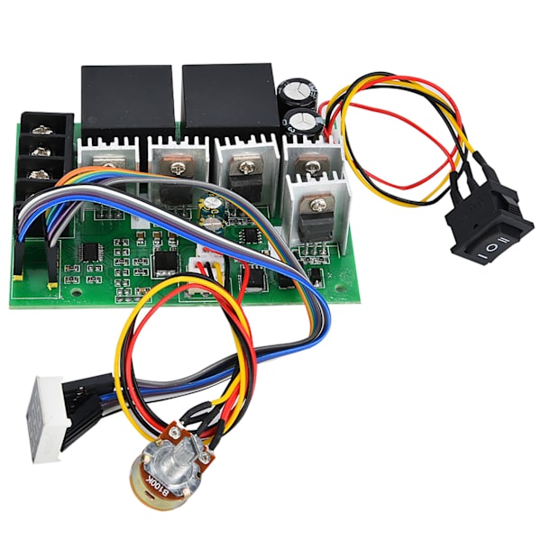 PWM DC-moottorin nopeudensäädin CW/CCW-kytkin 0~100% 80A 12V/24V/36V/48V