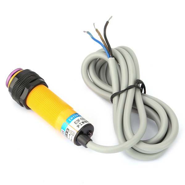 10cm Fotoelektrisk Brytare PNP NO Närhetssensor DC6-36V E3FDS10P1