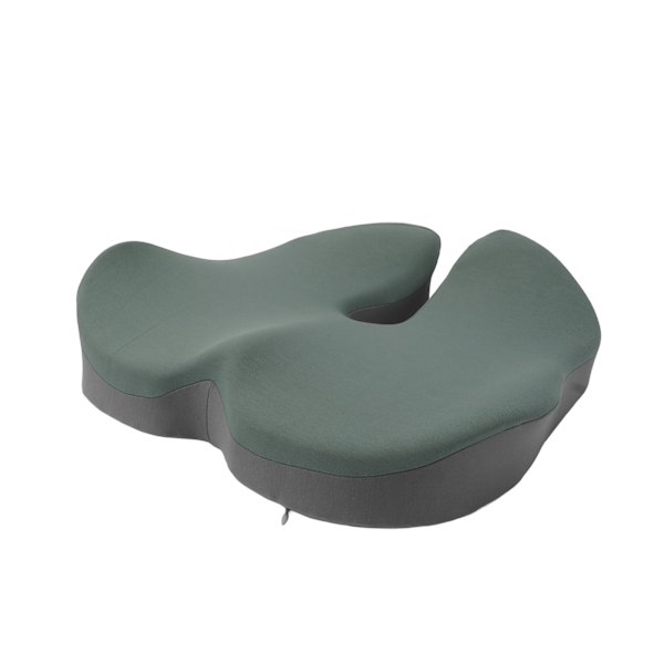 Memory Foam Pute Alle Årstider Universal Kjølende Pustende Trykkavlastende Sittepute for Kontorstol Studentbenk Matcha Grønn og Lys Grå