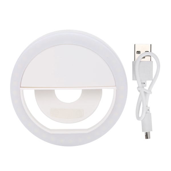 Mini Selfie Ring Light Nat Selfie Forbedrende Supplerende Skønhedslampe til Livestream