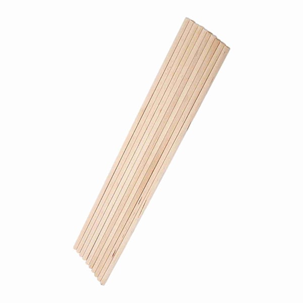 10 st DIY Träpinnar Hantverkspinnar Rundstavar Träverktyg 0.6CM*30CM