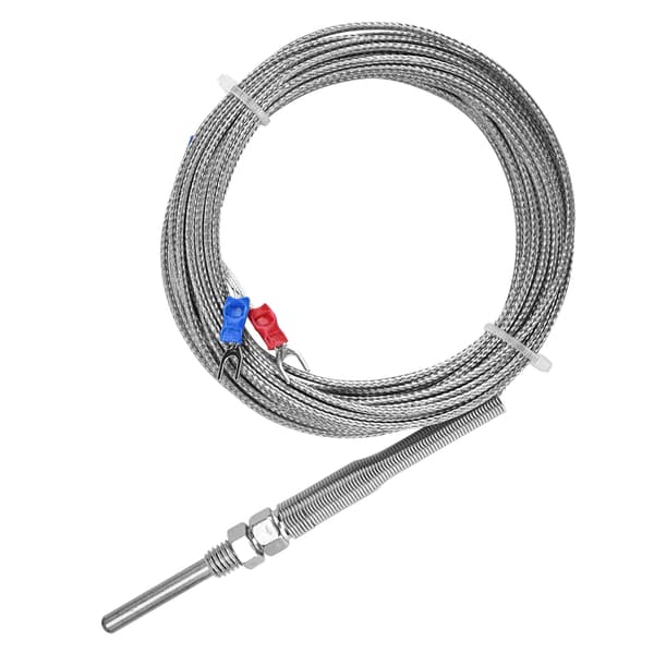 M8 Gevind Type K Termoelement 30mm Probe Temperatur Sensor Ledning 0-400℃ (5 m)