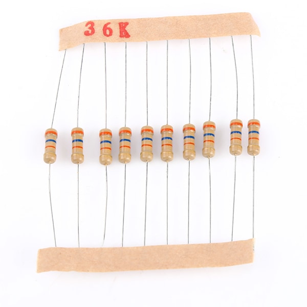1000 stk. 1/2W 1-10M ohm Kulfilmmodstande Sortiment Elektroniske Komponenter