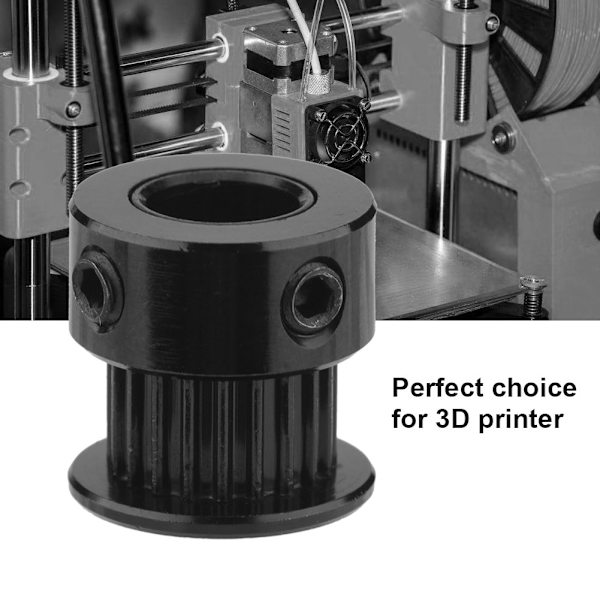 5 st 6 mm bredd 2GT aluminium kuggremsskivor 20 tänder för 3D-skrivare (8 mm hål)