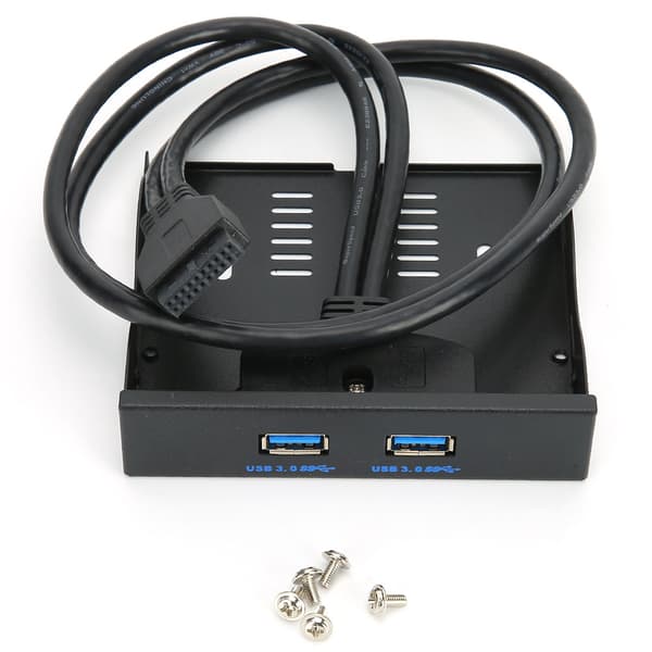 USB3.0 Diskettedrev Frontpanel 3.5'' Diskettedrev Bay 19 Pin til 2 Interface USB3.0 HUB