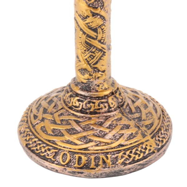 Nordisk Vikingbeger Retro Resin Rustfritt Stål Ølkopp for Cocktails Whisky Rødvin