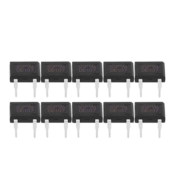 DB107 Brorettlikter for husholdningsapparater Industriell elektronisk krets 1A 1000V (10 stk)