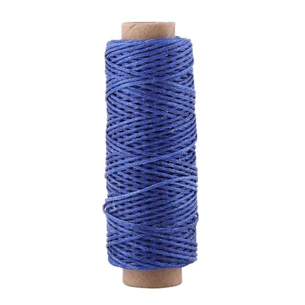 Kraftig 50 meter 1mm Tjock Läder Sömnad Vaxad Platt Tråd (Kungsblå)