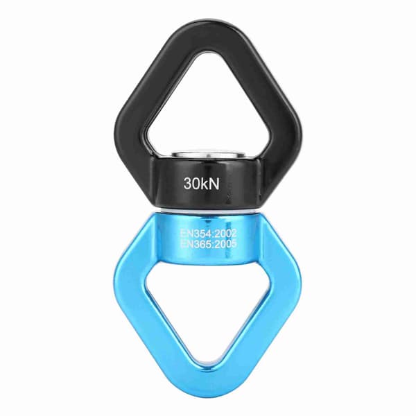 30KN Klatring Yoga Drejelig Sikkerheds Rotationsenhed Rotator Multifunktionsforbindelse (blå&sort)