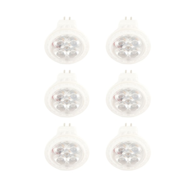 6 kpl MR11 LED-lamppu 4W GU4 kaksoisnastainen himmennettävä 360lm lamppu kävelytielle puutarhaan maisema-alueille