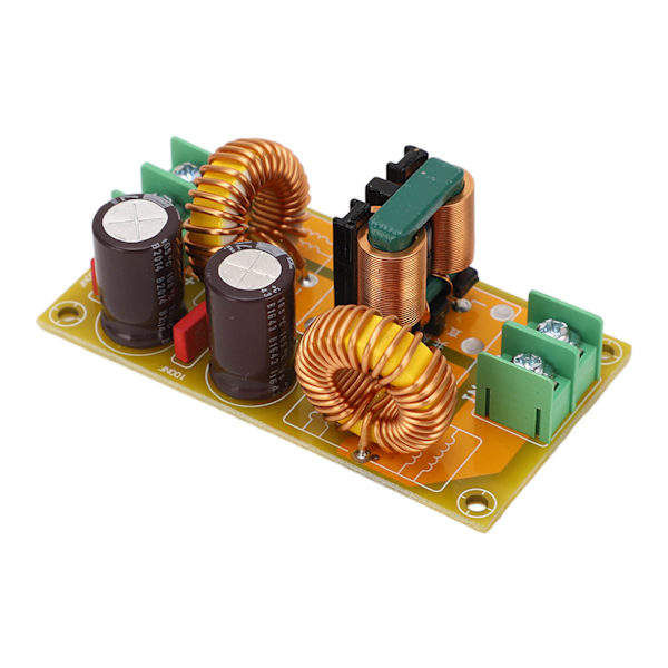 EMI Filtermodul Elektromagnetisk Interferencesfilter DC Strömförsörjning LC Filter Suppression Board 50V 10A