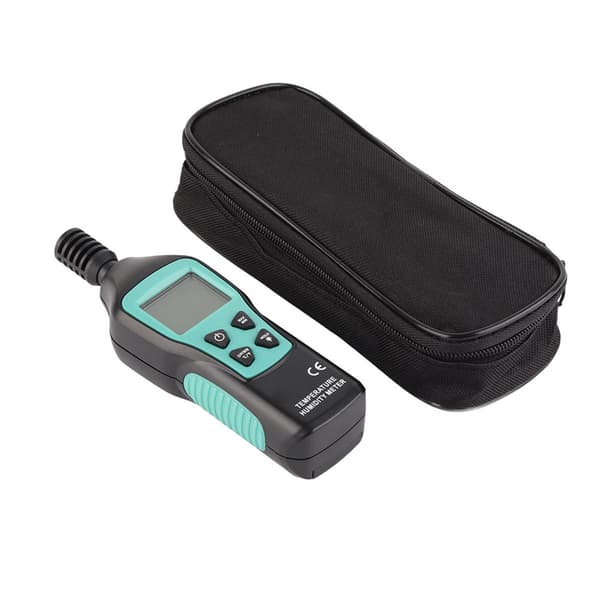 Digitalt Termometer Hygrometer Mini Temperaturmåler LCD-display Med Baggrundsbelysning Data Hold