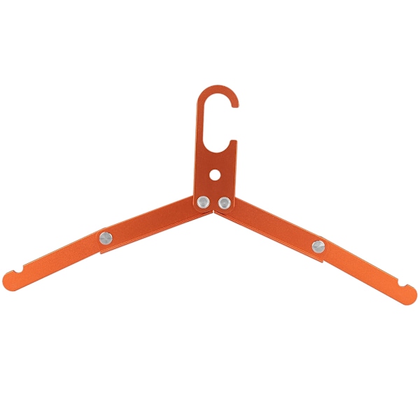 Sammenklappelig multifunktionel udendørs bøjle i aluminiumslegering, skridsikker og bærbar tørrestativ (Orange)