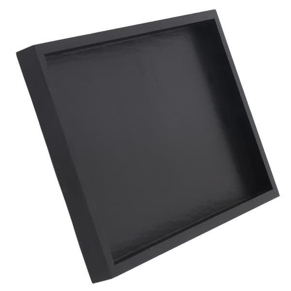 Rektangulær Form Massivt Træ Te Kaffe Snack Mad Serveringsbakke Tallerken Restaurant Bakker 25*18*2cm