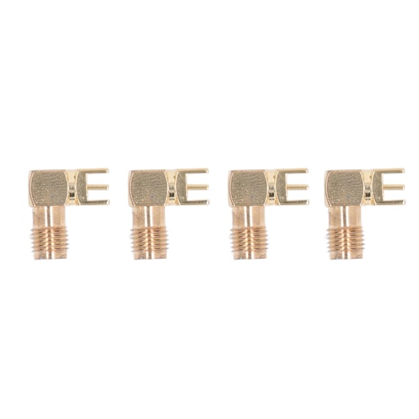 10st RF-kontakt Panel Böjd 90 Grader 4-Pin Antennbas PCB-kort Ändkoaxialadapter SMAKWE