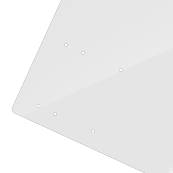 Åben Ramme Gennemsigtig Akryl Overlock Computer Kabinet DIY Base Stand Til M-ATX Bundkort
