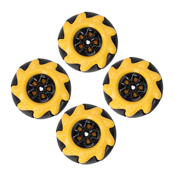 Mecanum-pyörä Älyrobotin auton osat Tarvikkeet Monisuuntainen DIY Lelukomponentit 48mm (2 paria)