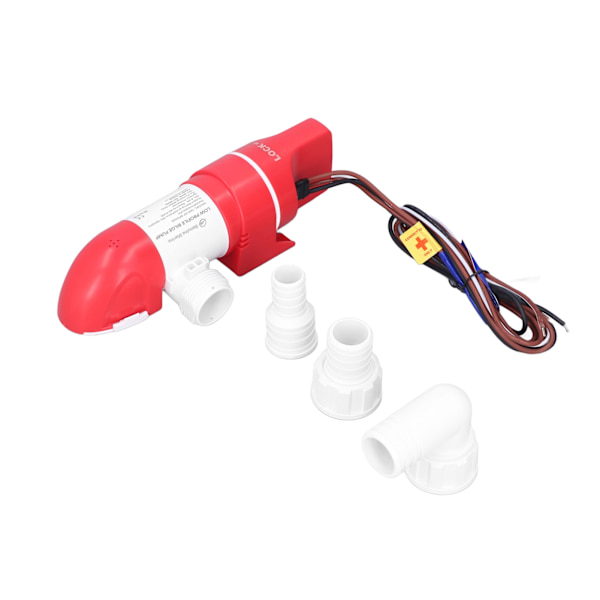Lavprofil Lænsepumpe 1100GPH/4160LPH Elektrisk Automatisk Rustfrit Stål DC12V 360° Rotation til Både