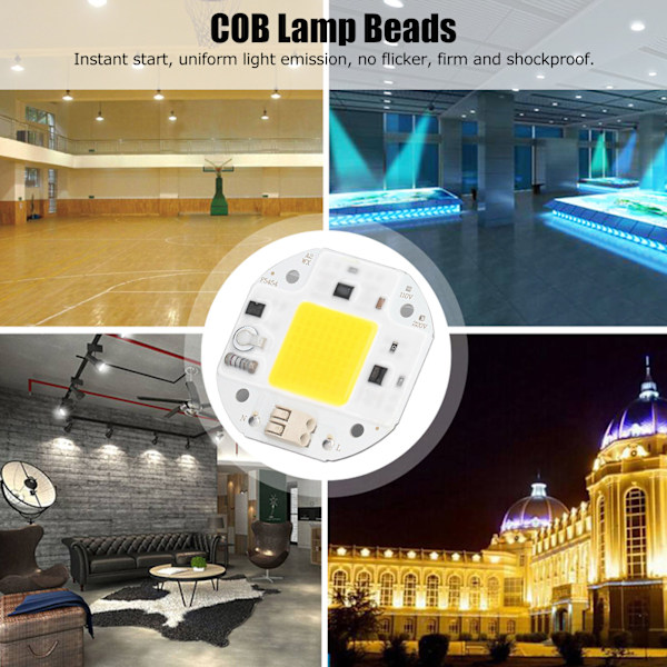 COB Lampe Perle Høj Effekt LED Chip Høj Lysstyrke Drive Free til DIY Lampe Projektør Indendørs Belysning 220V