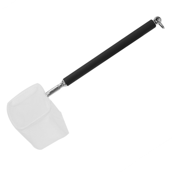 Justerbar Mini Fiskenet Stang til Akvarium Rejer 20-57.5cm Udtrækkelig (Sort Firkant)
