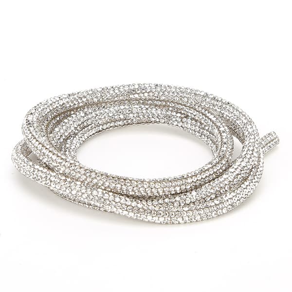 Strass Tub Repband DIY Sömnad Bröllopsklänning Kostym Dekorations Tillbehör Vit