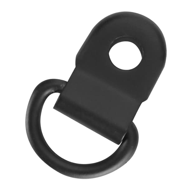 100 Sæt Snørebånds Krog D-Ring Øje Spænde Messing Sko Læder DIY Nitte Værktøj Mat Sort 9x14mm