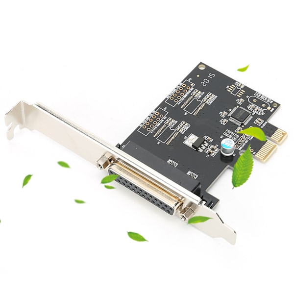 PCIE till Parallell Portkort Utskriftsport LPT PCI-E LPT-skrivar kort Adapter DB25