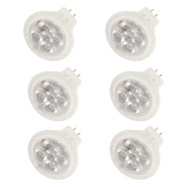 6 kpl MR11 LED-lamppu 4W GU4 kaksoisnastainen himmennettävä 360lm lamppu kävelytielle puutarhaan maisema-alueille