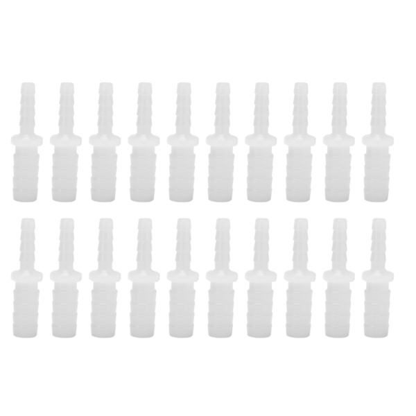 20 st 2-vägs Raka Akvarium Vattenrör Adapter Fisk Tank Beslag Joint Connector
