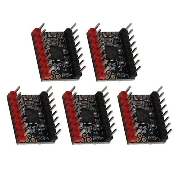 5 Set Stegmotordrivr UART-läge Ultraljudsmodul med kylfläns TMC2209 Tillbehör