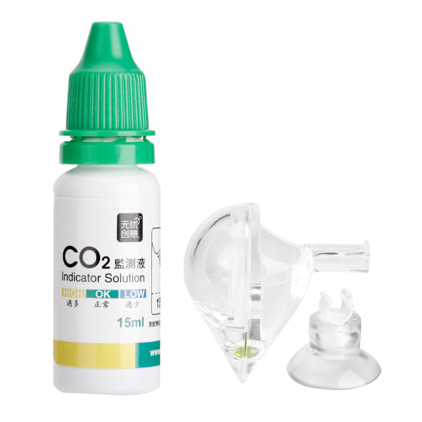 Koldioxid CO2-monitor för akvarium, glasdropptestare, detektor