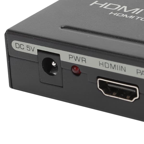 Audio Extractor Converter HighDefinition Multimedia Interface til AUDIO+ SPDIF+ R/L (Svart)