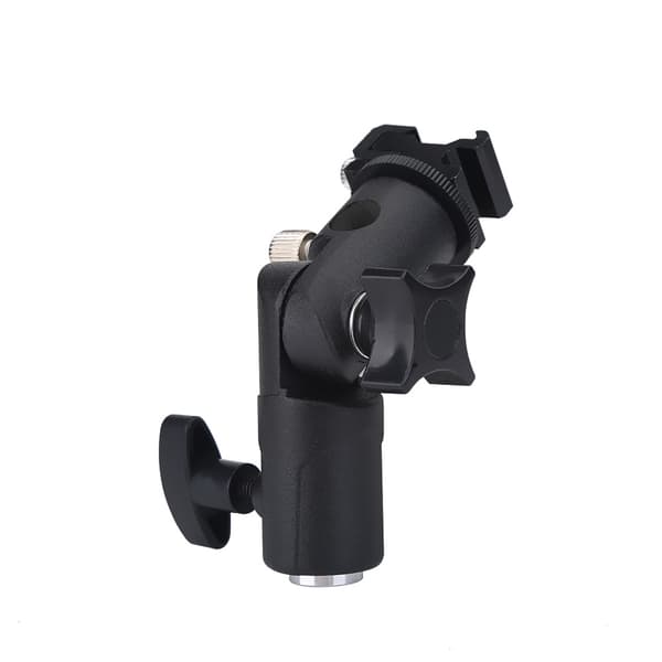 Blixtstativfäste av aluminiumlegering E-typ Hot Shoe Mount Adapter Paraplyhållare